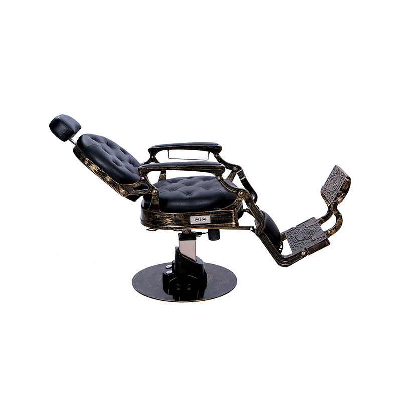 HZ8799DD アンティーク風風化金メッキ理容椅子