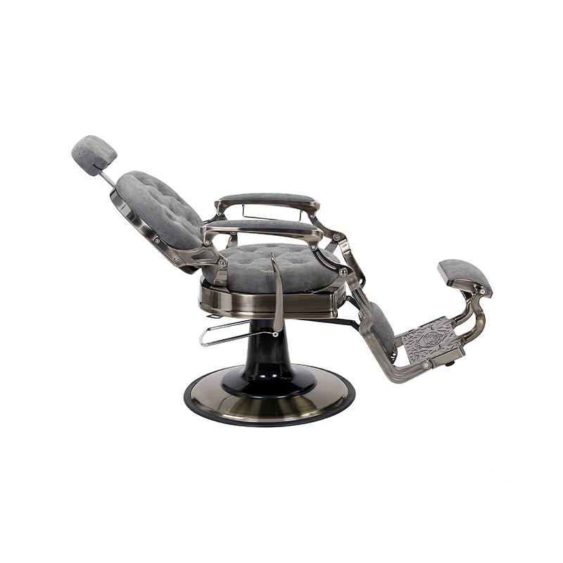 HZ8799QM グレーラウンドクッション理髪椅子