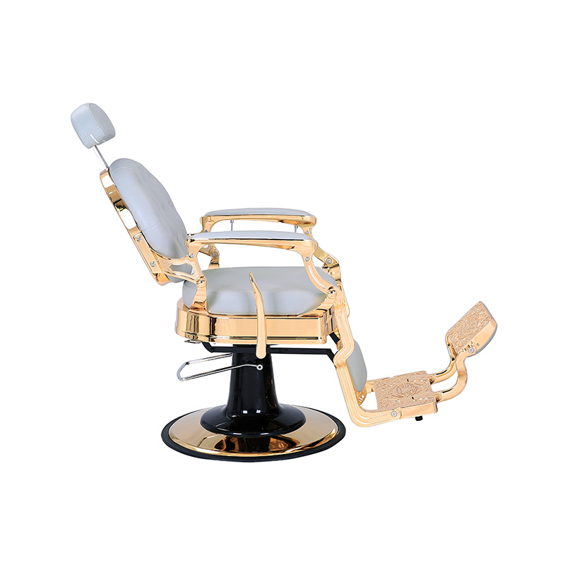 HZ8799B-K / HZ8799B-R / HZ8799G-R / HZ8799H-Z ゴールドフレームのブラックのバーバーチェア