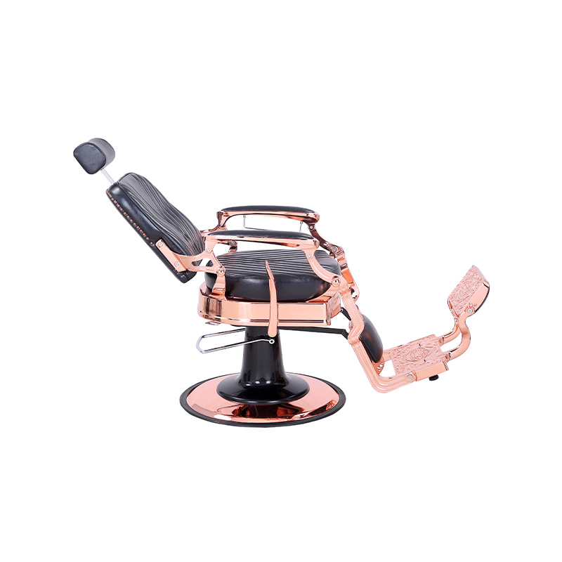 HZ87127 ヴィンテージスタイルの頑丈な油圧リクライニングスクエアツイル背もたれ理髪椅子