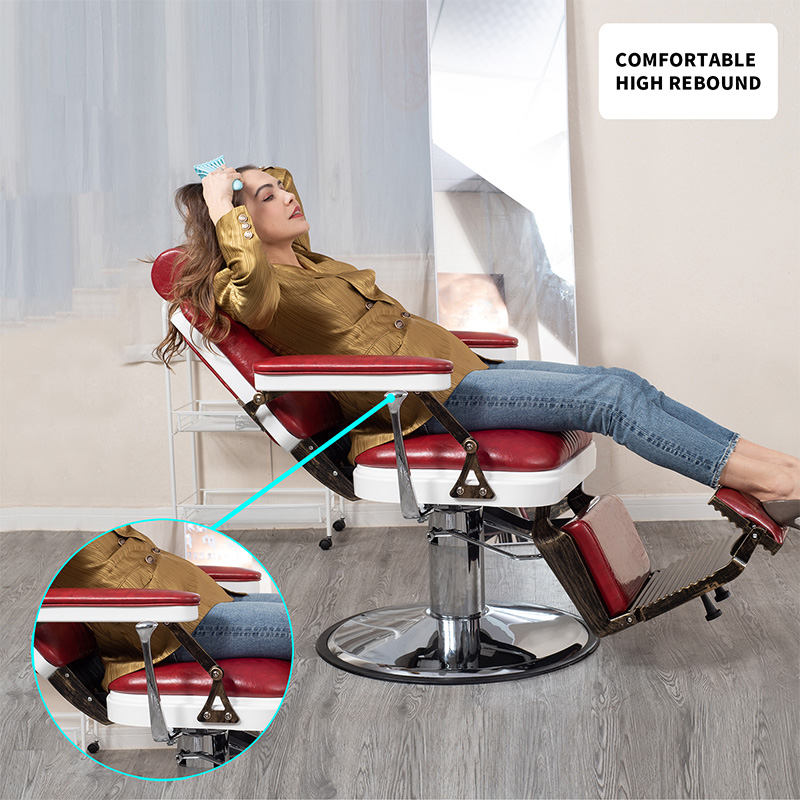 HZ8753BK / HZ8753GR / HZ8753RD ブラックヴィンテージリンカーンバーバーチェア