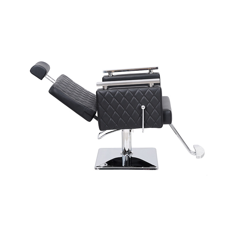 HZ8803D ブラックダイヤモンド スクエア背もたれリクライニングサロンチェア