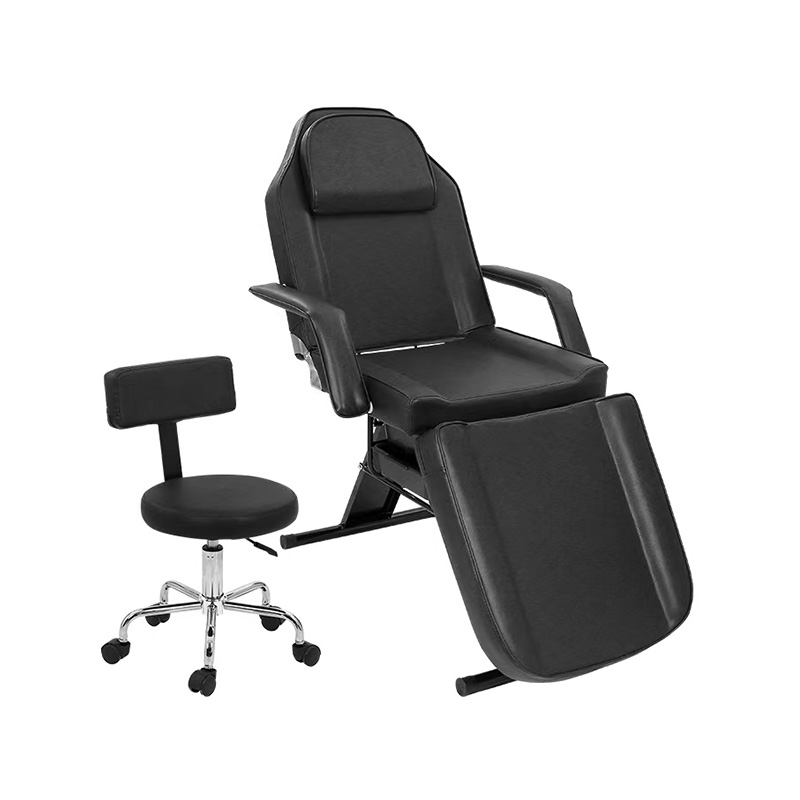 HZ009BKD / HZ009PKD / HZ009WD マッサージサロンタトゥーチェアエステティシャンベッドサロンスツール付き