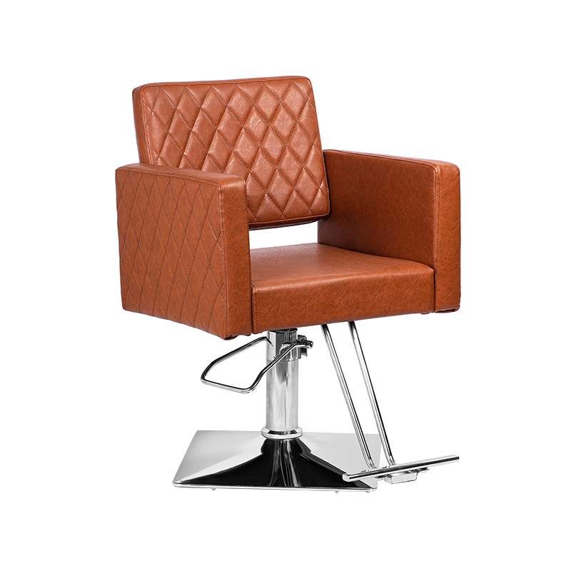 HZ8822D / HZ8822DBK ブラウン/黒髪椅子ワイドシートアルミニウム合金フットレスト油圧理髪椅子