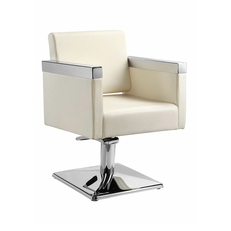 HZ8823 ベージュレザーシェイプサロンチェア