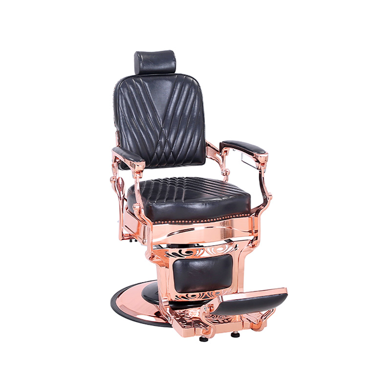 HZ87127 ヴィンテージスタイルの頑丈な油圧リクライニングスクエアツイル背もたれ理髪椅子