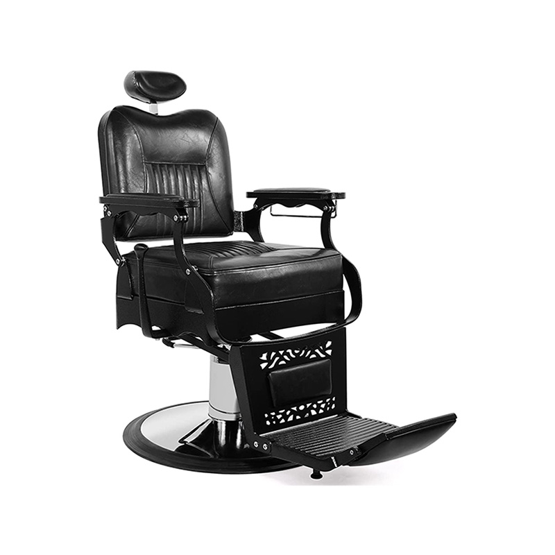 HZ8754 ブラックヴィンテージスタイルサロンチェア