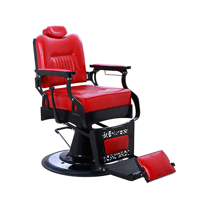 HZ8754RD ヴィンテージスタイルの赤いサロンチェア